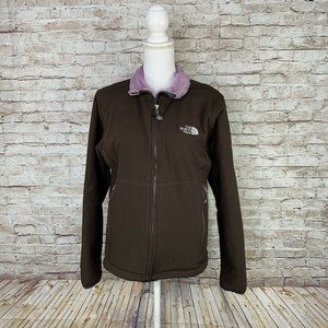 The North Face Denali Womens Brown Full Zip Jacket Sz L